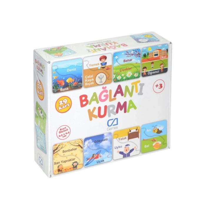 Mey İthalat® Bağlantı Kurma Eğitici Oyun Kartları