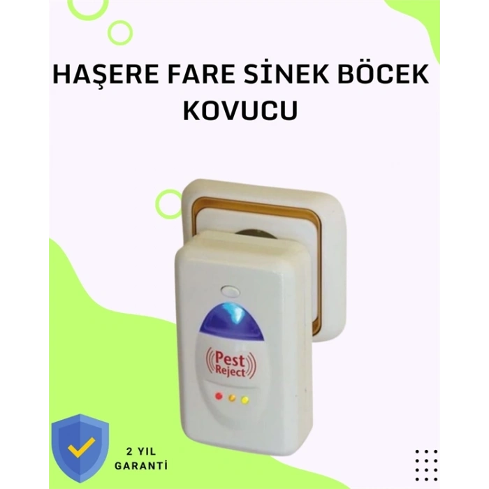 Mey İthalat® Bakım Gerektirmeyen Ultrasonik Haşere Kovucu – Uzun Ömürlü Kullanım
