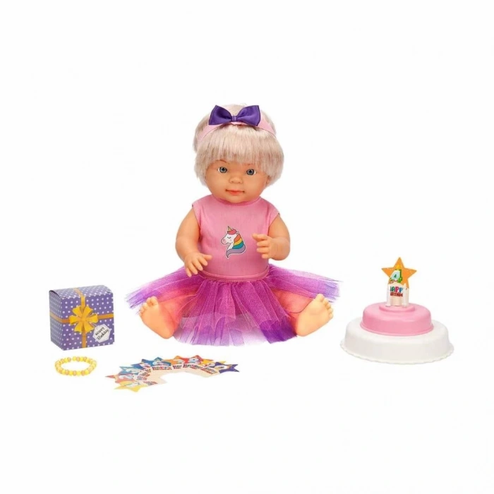 Mey İthalat® Bebelou Doğum Günü Bebeği 40 Cm