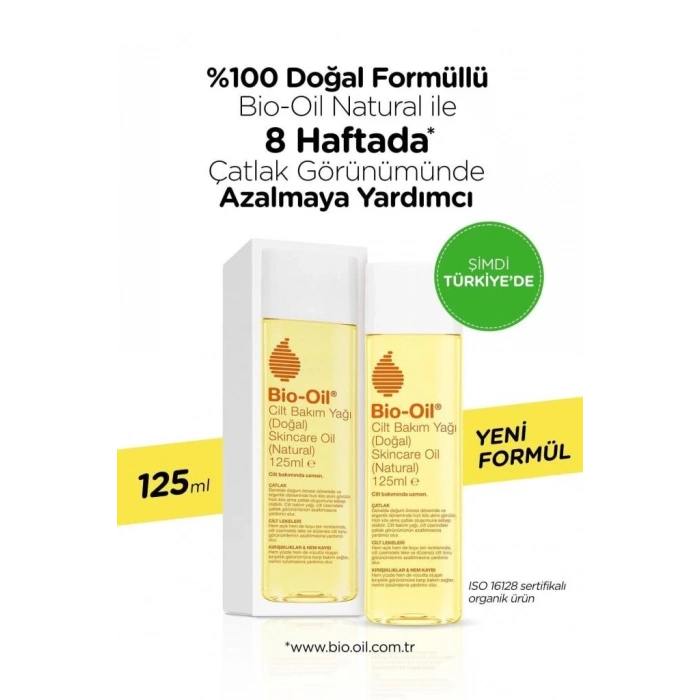 Mey İthalat® Bio-Oil Çatlak Karşıtı ve Natural Cilt Bakım Yağı 125 ml