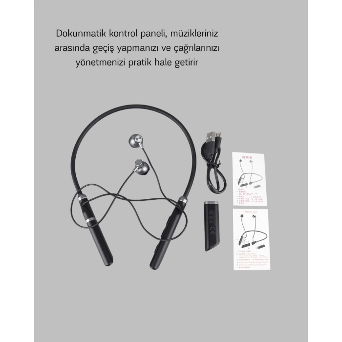 Mey İthalat® Bluetooth 5.0 ANC Kulaklık – Dokunmatik Kontrol, Kristal Netliğinde Mikrofonlu