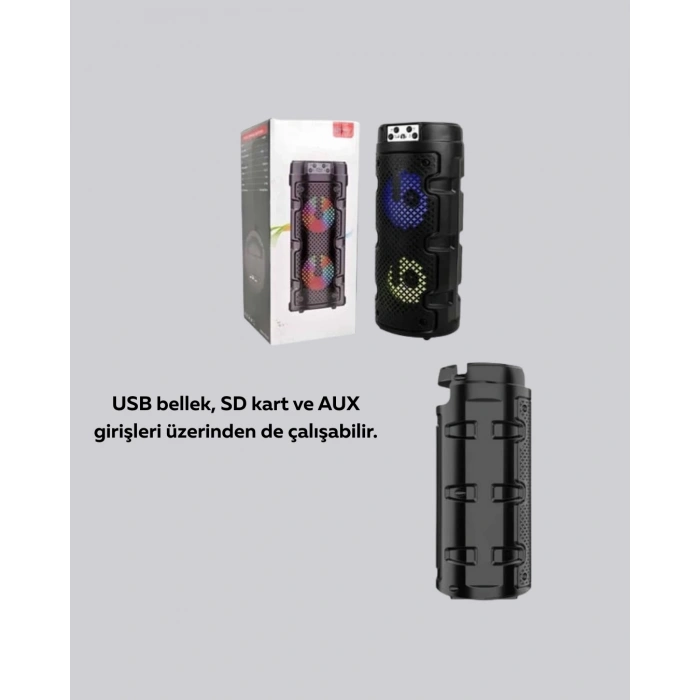 Mey İthalat® Bluetooth 5.0 Destekli Yüksek Ses Kaliteli Hoparlör