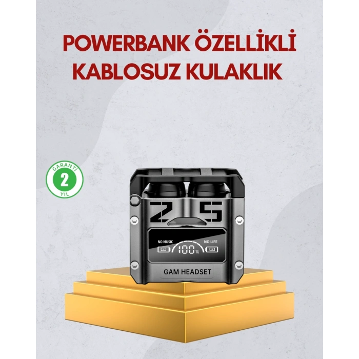 Mey İthalat® Bluetooth 5.0 Kulak İçi Kulaklık Mikrofonlu Kablosuz Model