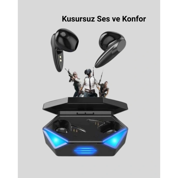 Mey İthalat® Bluetooth 5.0 Oyun ve Müzik Kulaklığı – 3D Ses Kalitesi