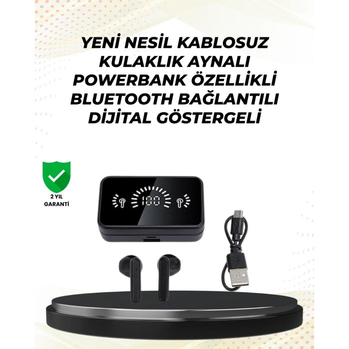 Mey İthalat® Bluetooth 5.1 Destekli  bluetooth kulaklık – ANC ve Stereo Sesli