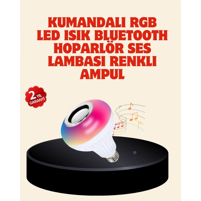 Mey İthalat® Bluetooth Bağlantılı RGB LED Ampul – Şık ve Fonksiyonel