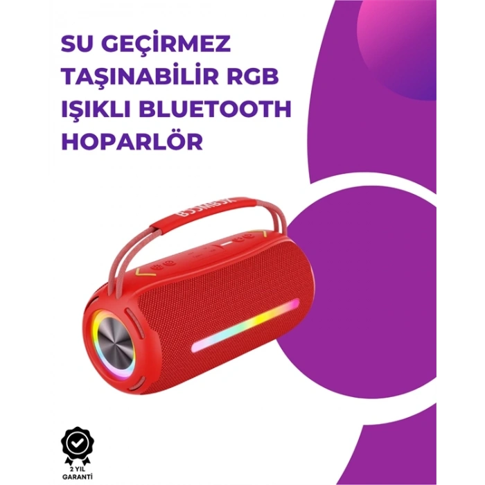 Mey İthalat® Bluetooth Kablosuz Hoparlör – Taşınabilir, Güçlü Ses