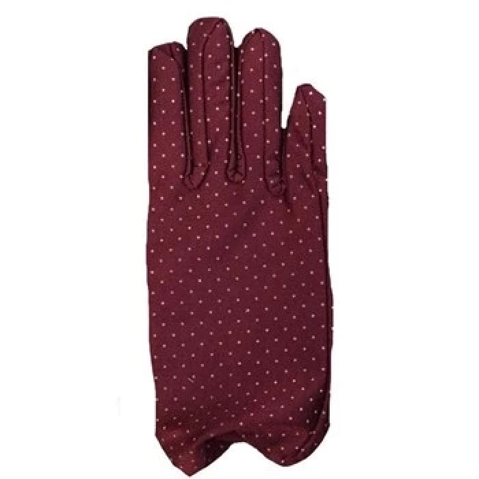 Mey İthalat® Bordo Renk Puanlı Çocuk Eldiveni