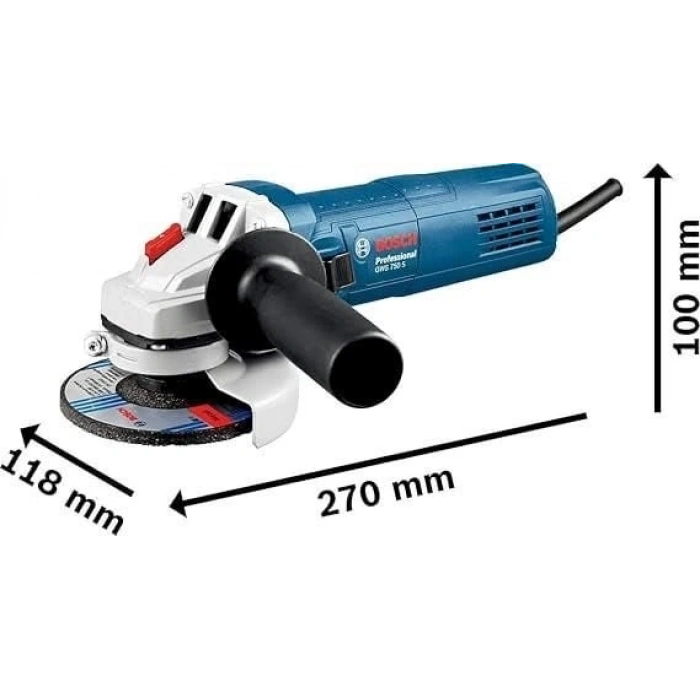 Mey İthalat® Bosch GWS 750 S Avuç Taşlama Makinesi