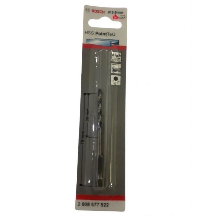 Mey İthalat® Bosch Pointteq Altıgen Şaftlı Hss Matkap Ucu 3,5 mm