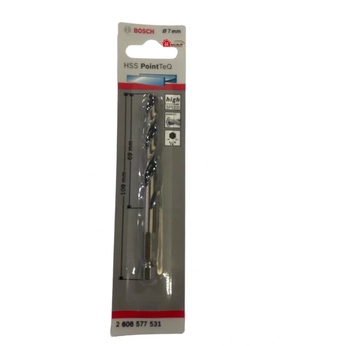 Mey İthalat® Bosch Pointteq Altıgen Şaftlı Hss Matkap Ucu 7 mm