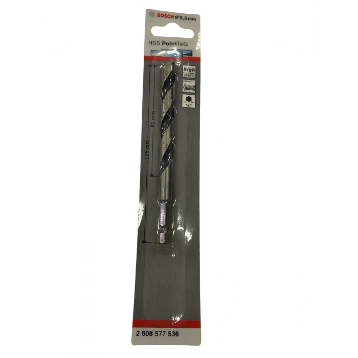 Mey İthalat® Bosch Pointteq Altıgen Şaftlı Hss Matkap Ucu 9,5 mm