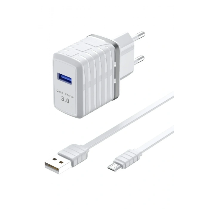 Mey İthalat®  C32Q 3.0 Quick Micro USB Seyahat Şarj Cihazı
