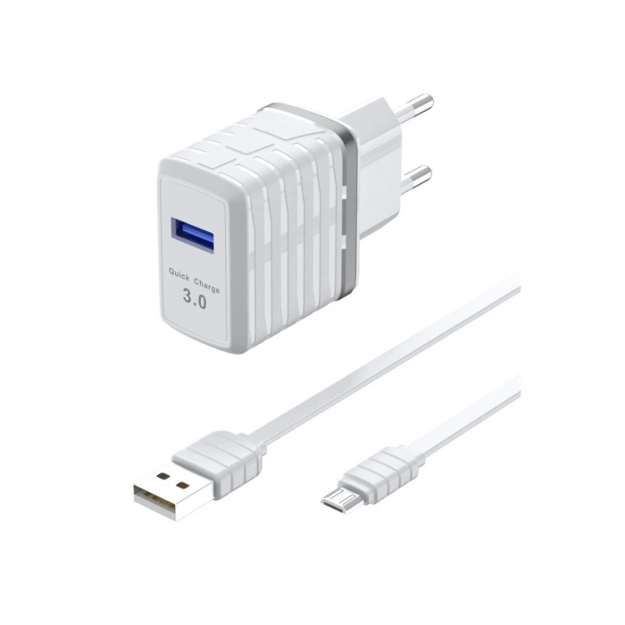 Mey İthalat®  C32Q 3.0 Quick Micro USB Seyahat Şarj Cihazı