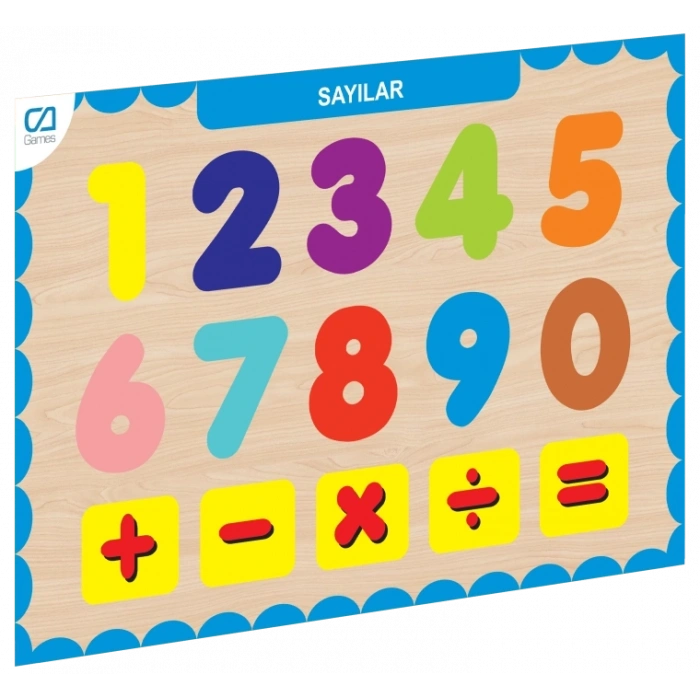Mey İthalat® CAAHS-3207 AHŞAP SAYILAR BUL-TAK