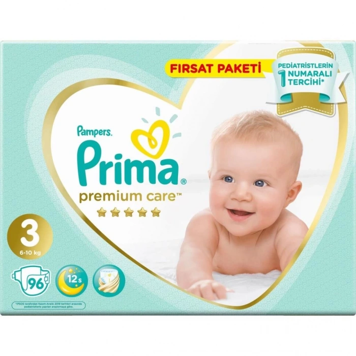 Mey İthalat®   Care Fırsat Paketi 3 Beden 96 Adet