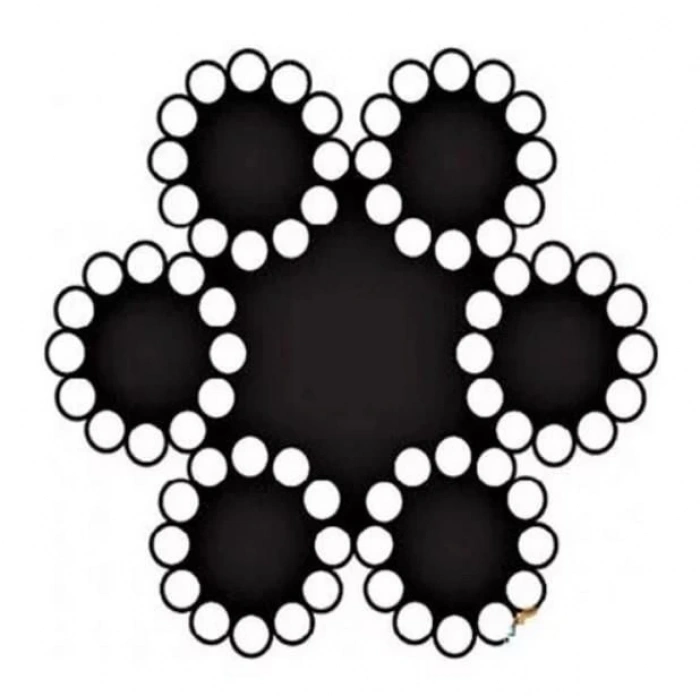 Mey İthalat® Çelik Halat 6 mm 10 Metre (6X12+7 K.ÖZ)