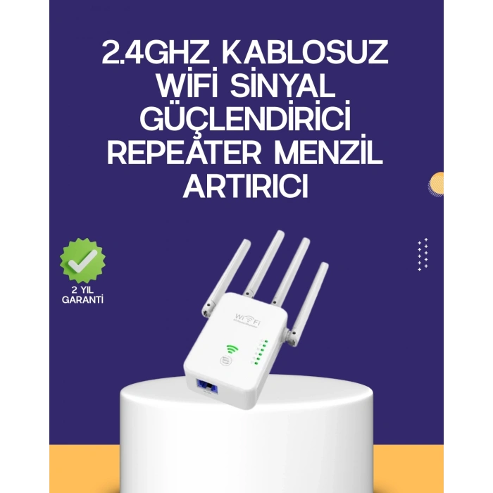 Mey İthalat® Çift Bantlı Otomatik Kurulum WiFi Repeater Menzil Genişletici