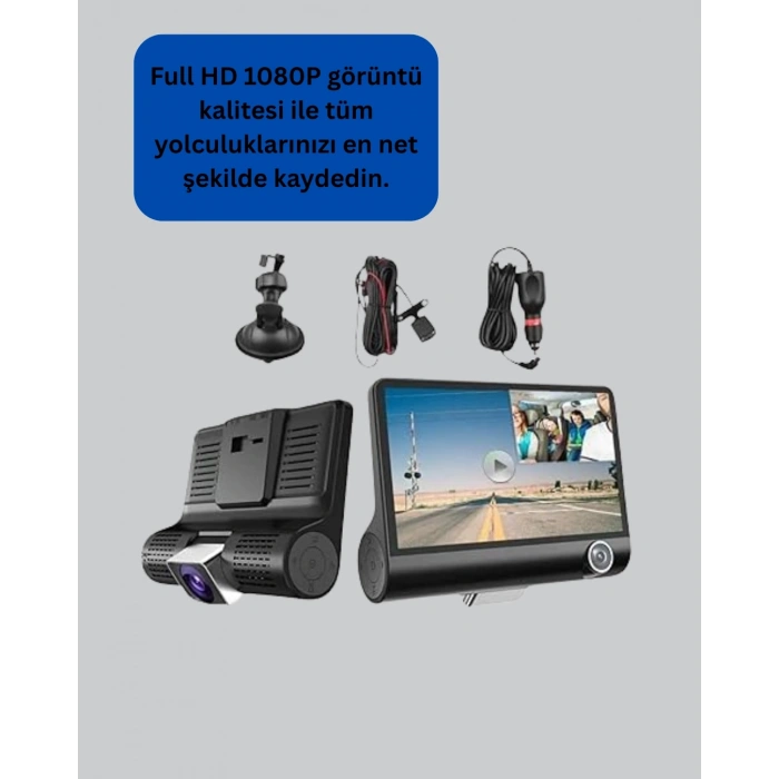 Mey İthalat® Çift ve Üçlü Lens Seçeneği ile Tüm Açılardan Kayıt Yapan Araç Kamerası