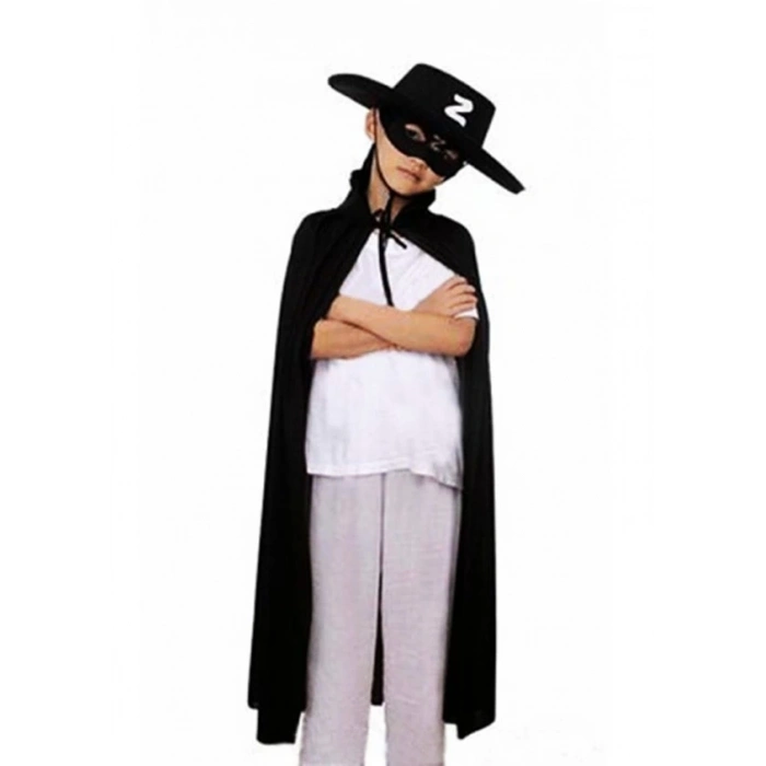 Mey İthalat® Çocuk Boy  Pelerin + Şapka + Maske Kostüm Seti