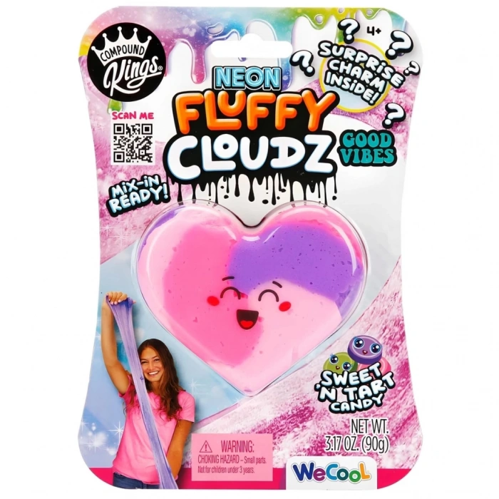 Mey İthalat® Compound Kings Neon Fluffy Cloudz Kalp Slime 11312