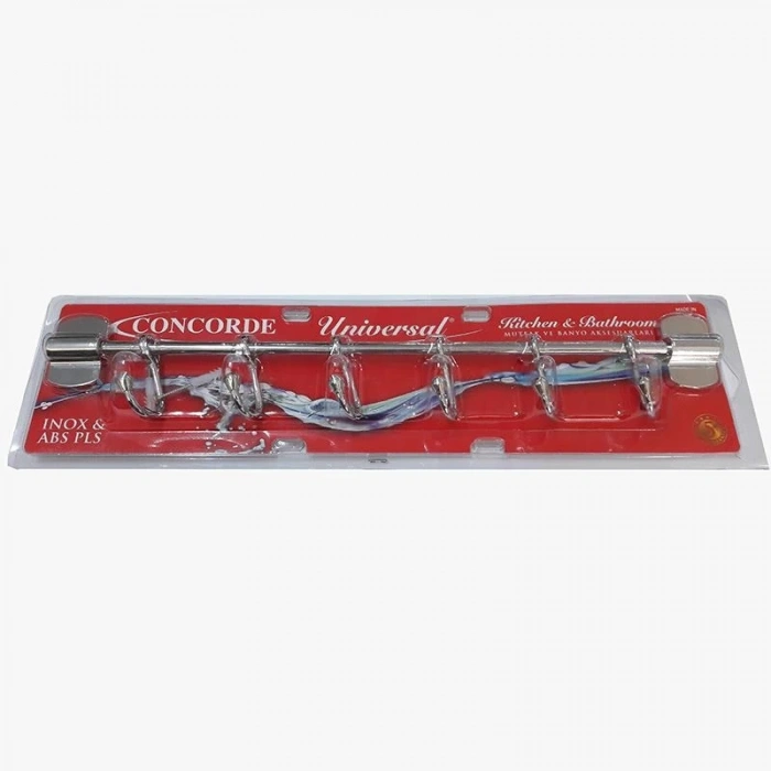 Mey İthalat® Concorde 6 Lı Krom Askılık