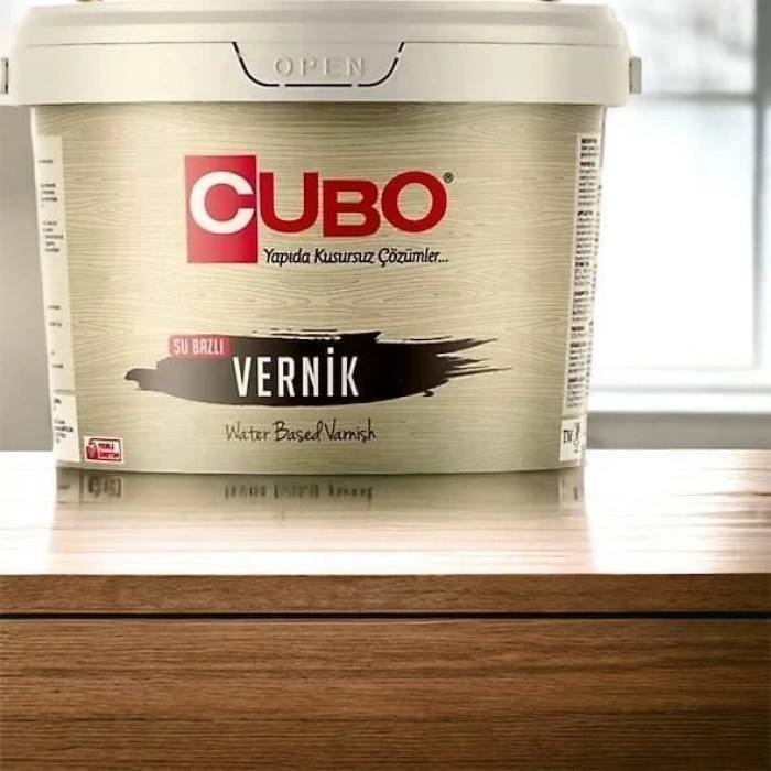 Mey İthalat® Cubo Su Bazlı Parlak Vernik Şeffaf 2,5 Litre