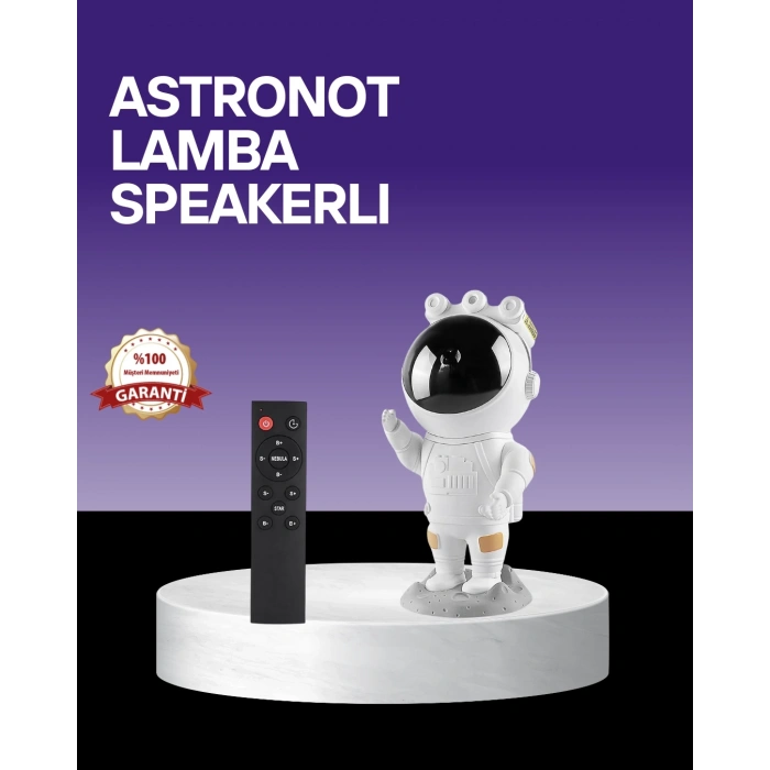 Mey İthalat® Dekoratif ve Fonksiyonel Astronot Projeksiyon Aydınlatma