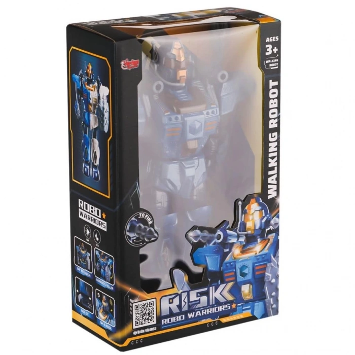 Mey İthalat® DF-6051 Işıklı ve Müzikli Roket Atan Robot- Vardem Oyuncak