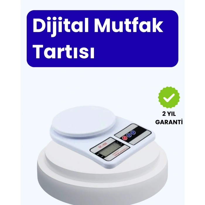 Mey İthalat® Dijital Mutfak Terazisi 10kg Kapasiteli 1g Hassasiyetli