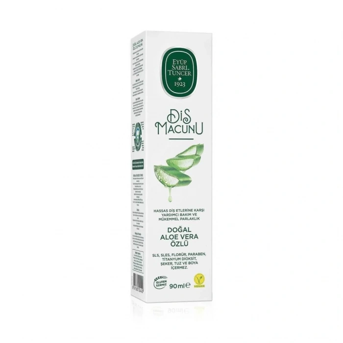 Mey İthalat®   Doğal Diş Macunu 90 Gr Aloe Vera