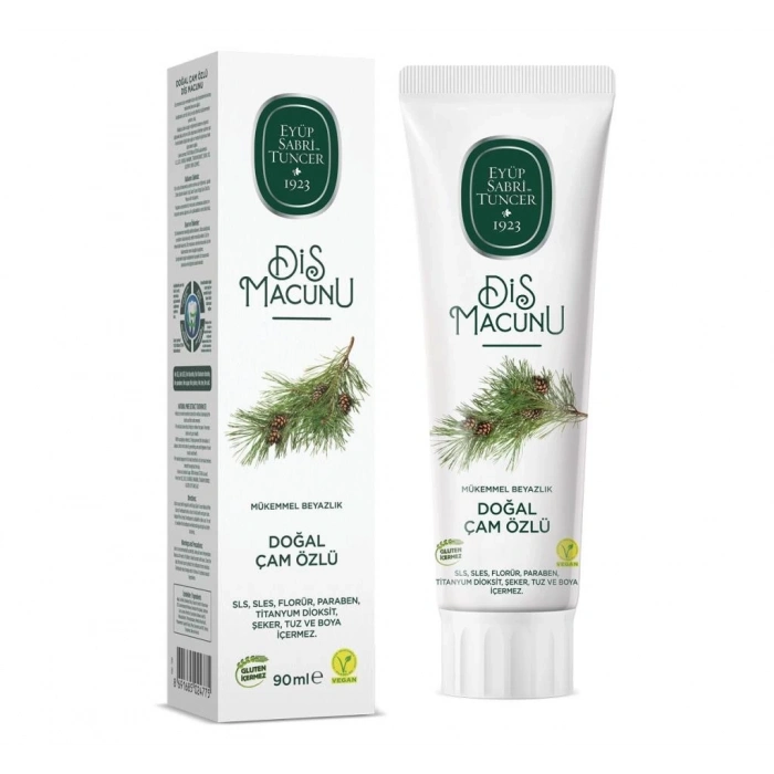Mey İthalat®   Doğal Diş Macunu 90 Gr Çam Özlü