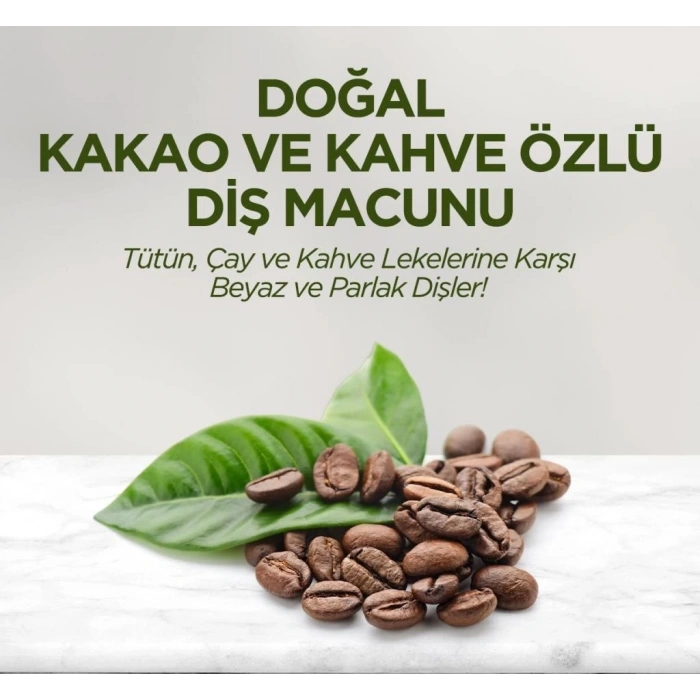 Mey İthalat®   Doğal Diş Macunu 90 Gr Kakao & Kahve Özlü