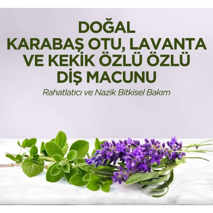 Mey İthalat®   Doğal Diş Macunu 90 Gr Karabaş Otu & Lavanta ve Kekik Özlü