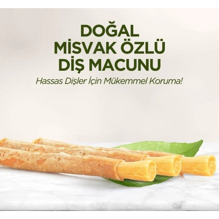 Mey İthalat®   Doğal Diş Macunu 90 Gr Misvak Özlü