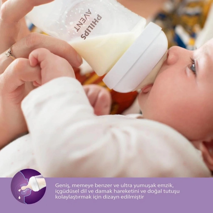 Mey İthalat®   Doğal Tepkili Natural Response 2Li Biberon Emziği No:4 3+ Ay