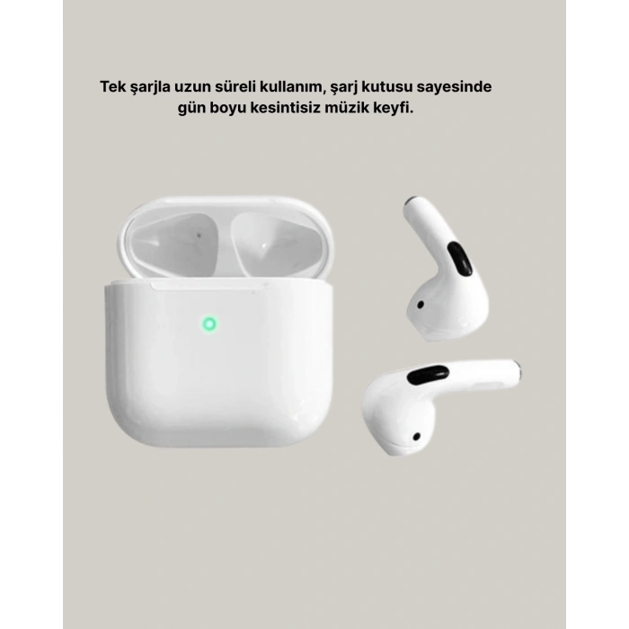 Mey İthalat® Dokunmatik Kontrollü 2. Nesil Bluetooth 5.0 Uzun Pil Ömürlü Kulaklık