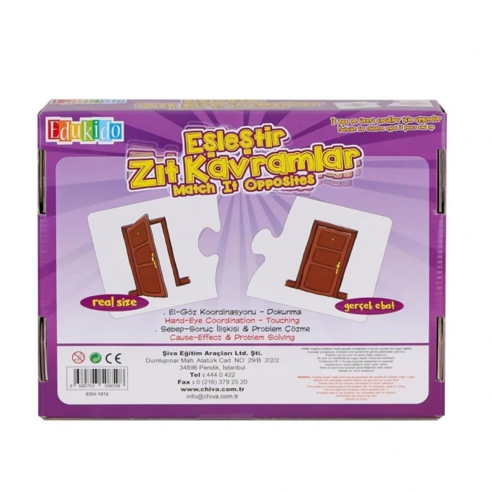 Mey İthalat® EDU-1012 Eşleştir Zıt Kavramlar -Chiva