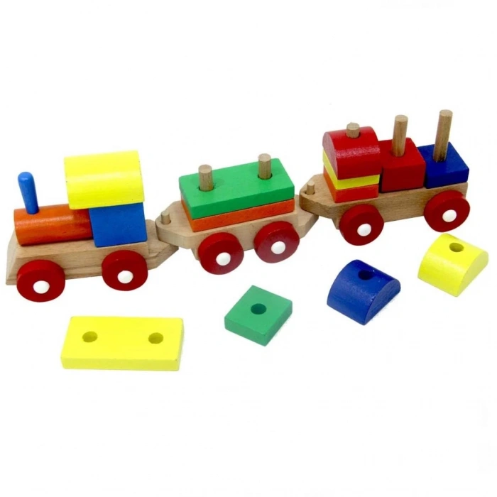 Mey İthalat® Eğitici Ahşap Bultak Tren