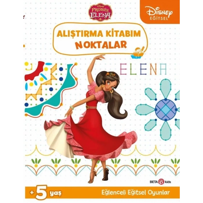 Mey İthalat®  Eğitsel Prenses Elena Alıştırma Kitabım Noktalar