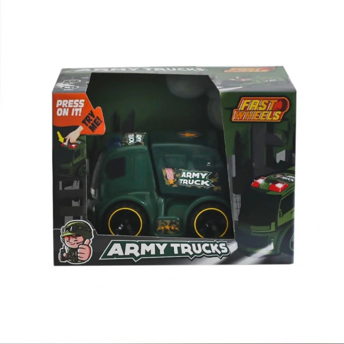 Mey İthalat® ER-246 Fast Wheels Asker Kamyonu -Erdem Oyuncak