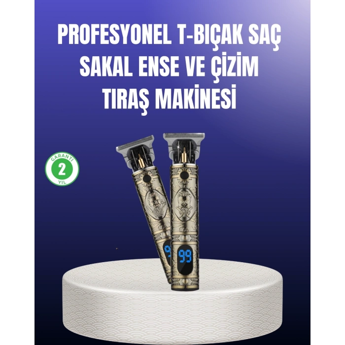 Mey İthalat® Erkek Bakım İçin Profesyonel Şarjlı Tıraş Makinesi