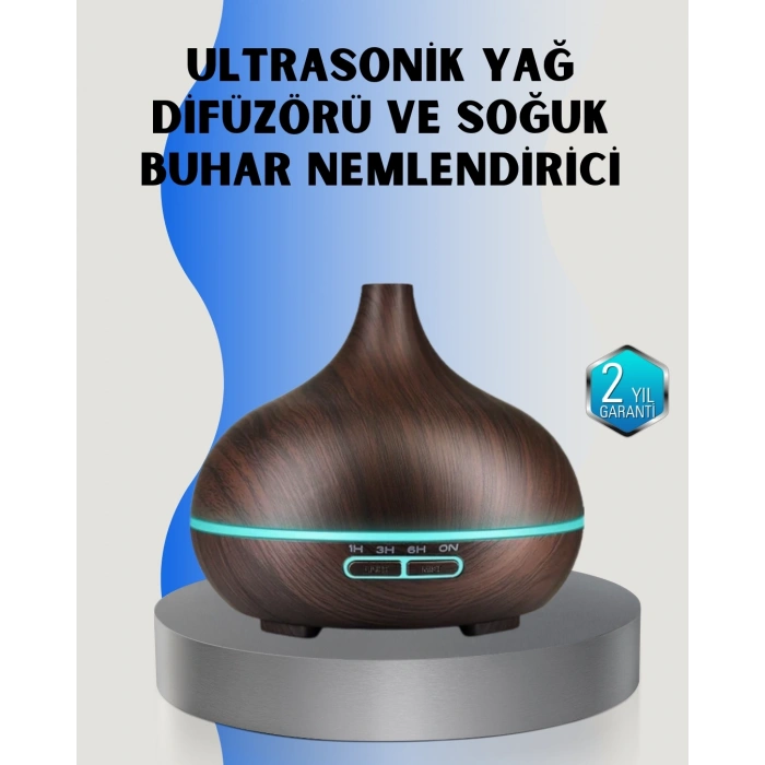 Mey İthalat® Ev ve Ofis İçin Sessiz Ultrasonik Hava Nemlendirici