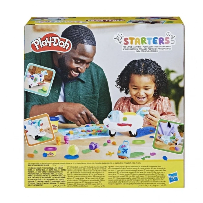 Mey İthalat® F8804 Play-Doh Starters Eğlenceli Uçak Oyun Seti +3 yaş