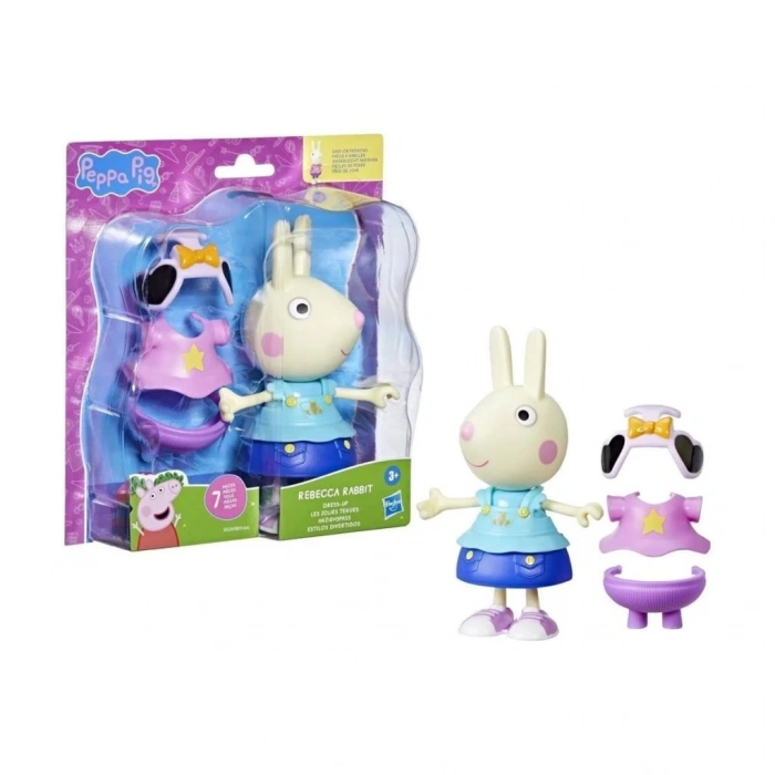 Mey İthalat® F8859 Peppa Pig ve Ailesi Kıyafetli Figür Seti +3 yaş