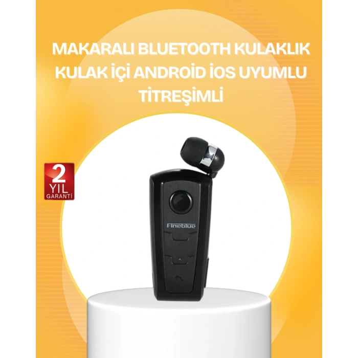 Mey İthalat® Fineblue F910 Bluetooth Kulaklık Gürültü Azaltma Titreşimli Tasarım