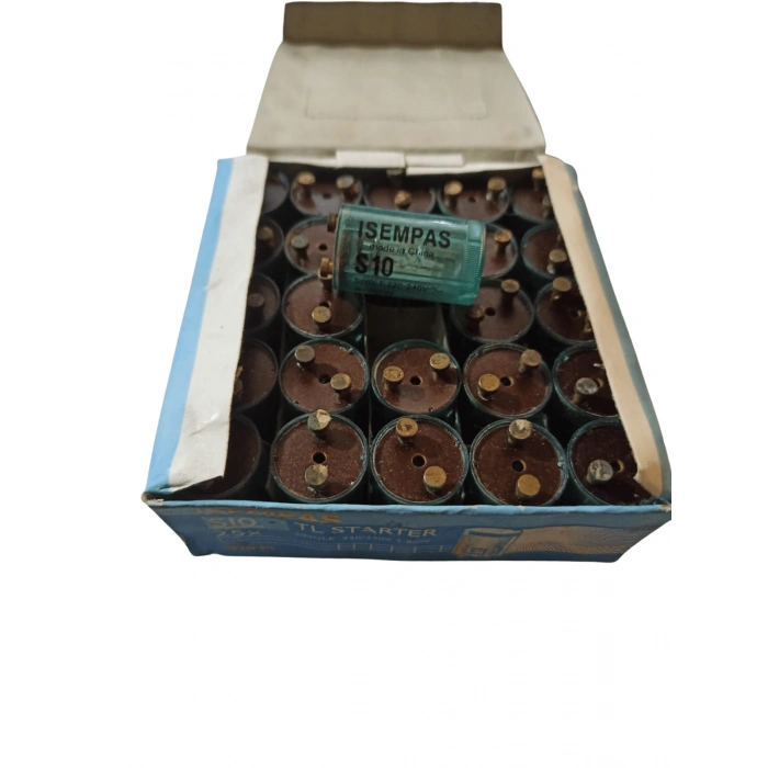 Mey İthalat® Floresan S10 Starter 220-240V 4-80 Watt 1 Paket (25 Adet)