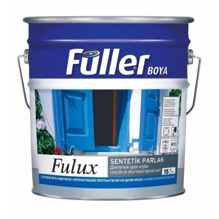 Mey İthalat® Fulux Sentetik Parlak Boya 0,25 Litre Beyaz