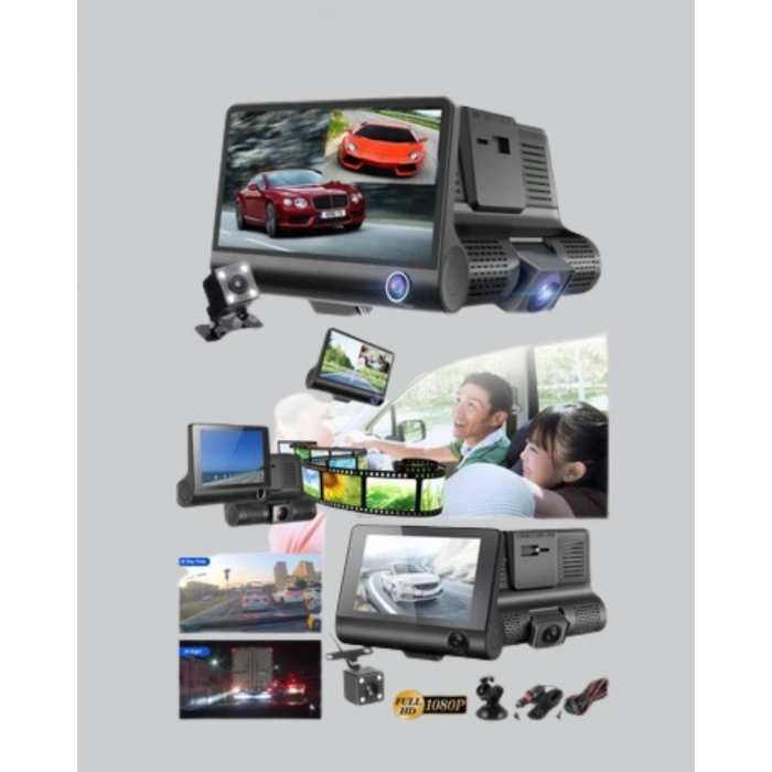 Mey İthalat® G-Sensör, Park Modu ve Döngüsel Kayıt Destekli Araç DVR