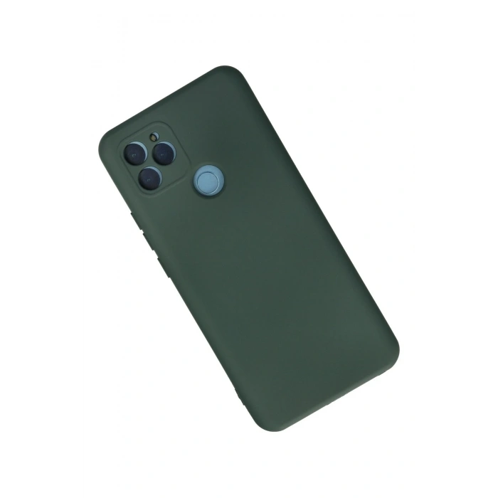 Mey İthalat®  General Mobile GM 21 Kılıf Nano içi Kadife Silikon - Koyu Yeşil